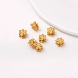 Трехмерный браслет ручной работы, бусины из жемчуга, ожерелье, 18 карат, со снежинками