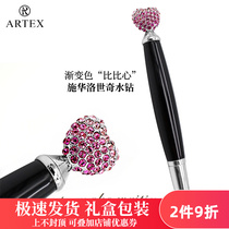 ARTEX high-grade high-value crystal pen cute super cute female mini signature pen student special gel pen 0 5