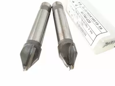 Taiwan welded tungsten steel straight shank chamfering knife 90 degree cemented carbide milling cutter Inlaid alloy chamfering knife 16-100