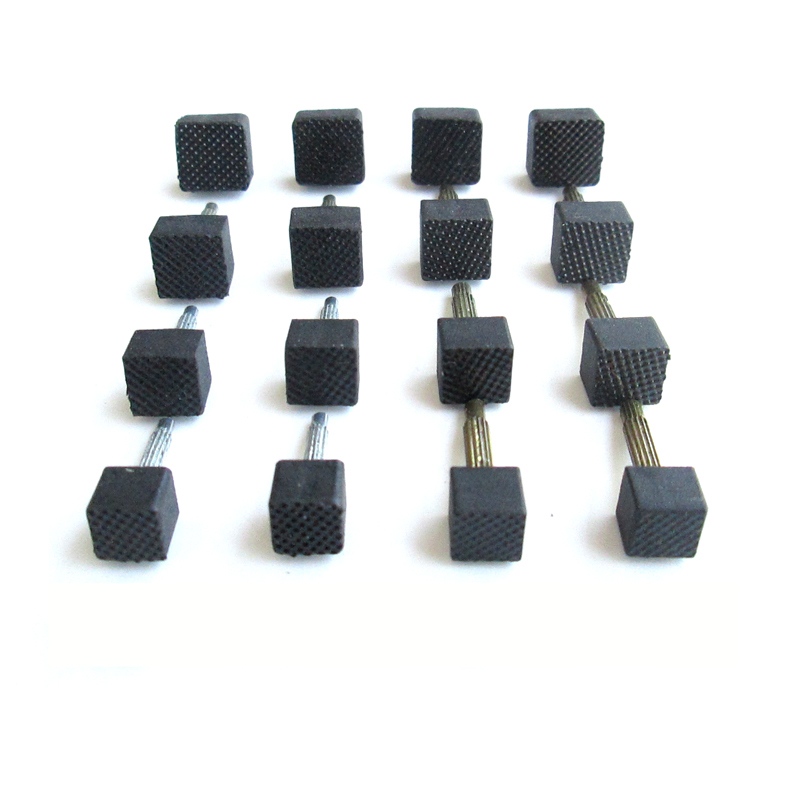 Square-Shaped Thick and Thin Heel Nails for High Heels, 3mm Thick Nails, 2.4mm Thin Nails, Square-Shaped, Wear-Resistant, Silent, Cutable, Made of Synthetic Leather