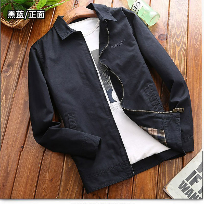 JPDUN flagship store jacket men's spring and autumn large size guard clothes loose cotton middle-aged business casual jacket