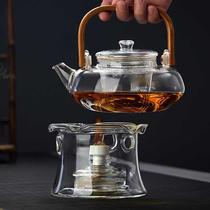 Alcohol lamp Tea making teapot Household glass insulation heating base High temperature outdoor tea making stove