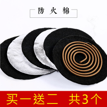 Fireproof cotton incense burner pad high temperature incense burner flame retardant cotton heat insulation household round indoor plate sandalwood incense stove asbestos cloth