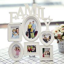 6 inch FAMILY conjoined photo frame photo wall one frame Korean creative table can be hung wall free to wash photos