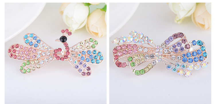 Trung bình mùa xuân clip đuôi ngựa clip rhinestone đầu clip nữ tóc thẻ kẹp tóc clip phụ kiện tóc người lớn Hàn Quốc trang sức mũ nón phụ kiện tóc ngắn