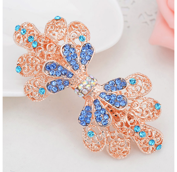 Hàn Quốc lớn con công đuôi ngựa clip clip mùa xuân kẹp tóc đầu lại phụ nữ tiara kẹp tóc trang sức kẹp ngang kẹp tóc mini cho bé