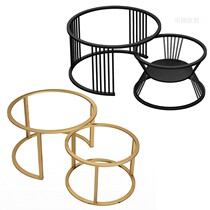 定制茶几桌脚支架岩板桌子脚会议桌腿茶几腿金属底座玻璃圆形铁脚