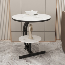 Small side table light luxury rock slab corner table living room sofa side cabinet creative balcony tea table simple art coffee table side table table