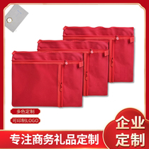 Gift canvas file bag storage bag stationery bag can hold IPAD multifunctional bag personalized custom