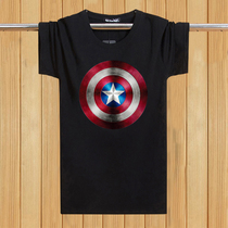 Teen mens short sleeve T-shirt round collar loose pure cotton sweatshirt T-shirt male pure color minimalist about half sleeve blouse