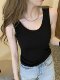 Modal camisole ສໍາລັບເດັກຍິງຮ້ອນ, ສະບັບພາສາເກົາຫຼີໃຫມ່, slimming, ກວມເອົາເຕົ້ານົມ, ກັບຄືນໄປບ່ອນທີ່ສວຍງາມ, ລຸ່ມສຸດ sleeveless ສໍາລັບແມ່ຍິງ