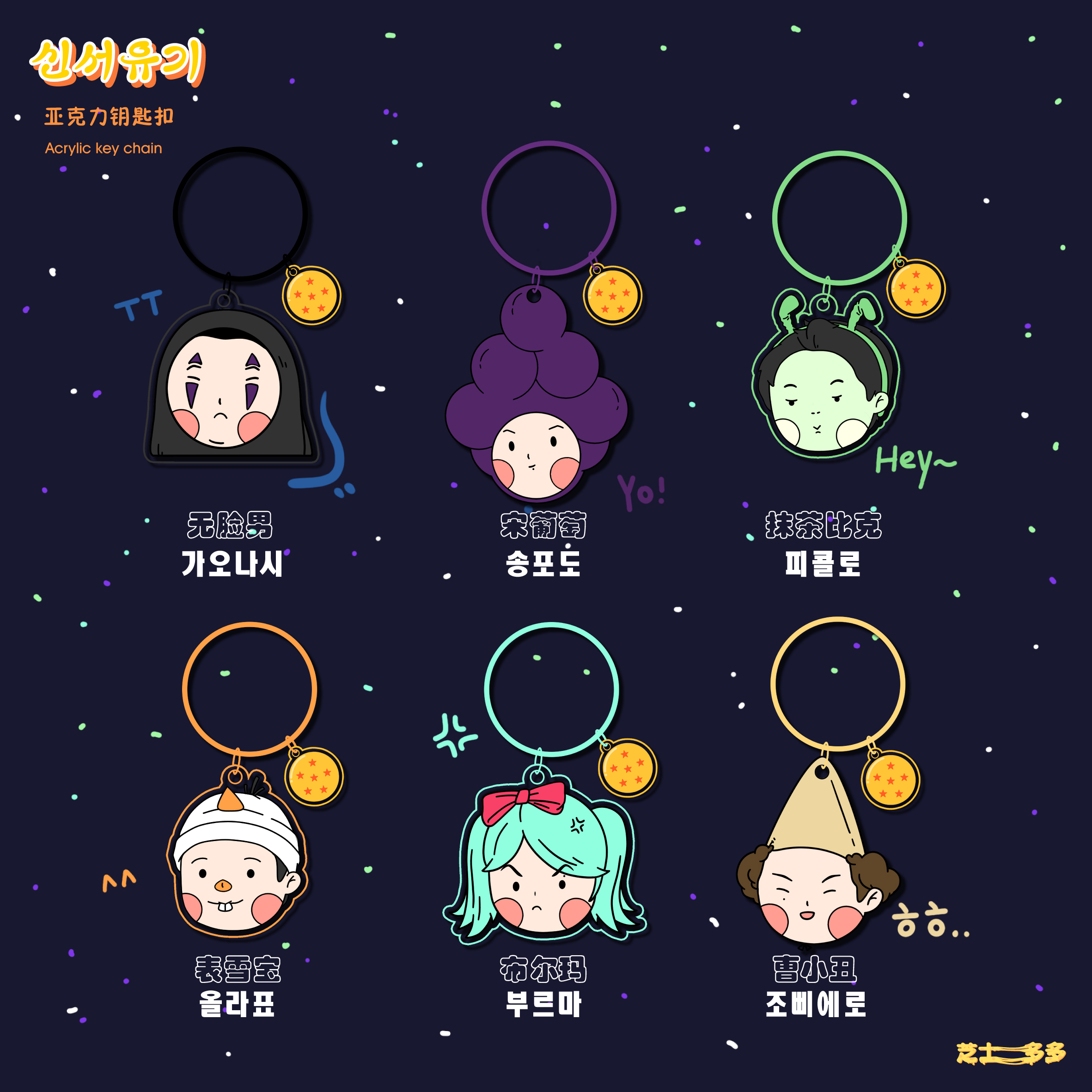 (Remaining stock)New Journey to the West Keychain Tiger Dong Shougen G1 Kyu Hyun Min Ho P O