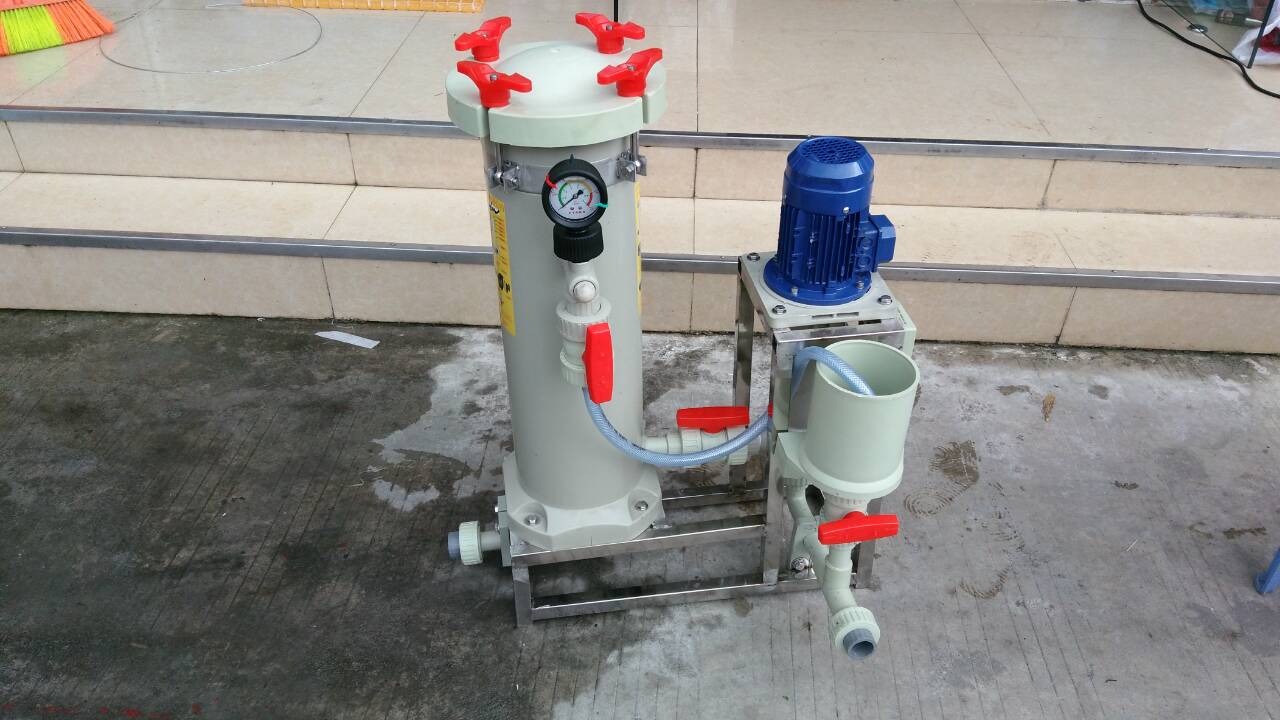 2004 High temperature chemical nickel plating filter 5 ton chemical nickel plating filter PVDF vertical pump