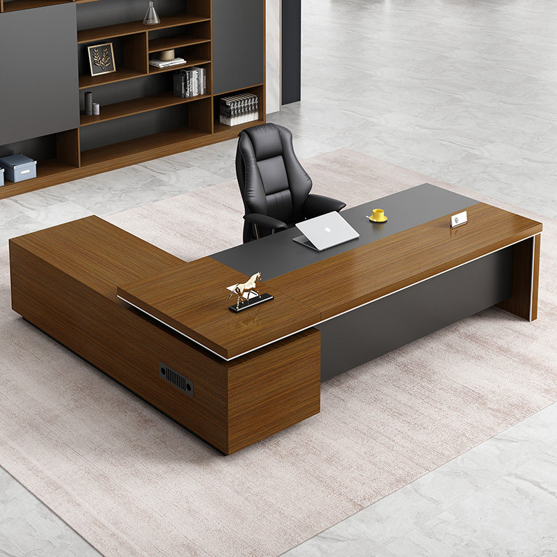 Boss desk and chair combination manager president desk office furniture executive desk single simple modern large