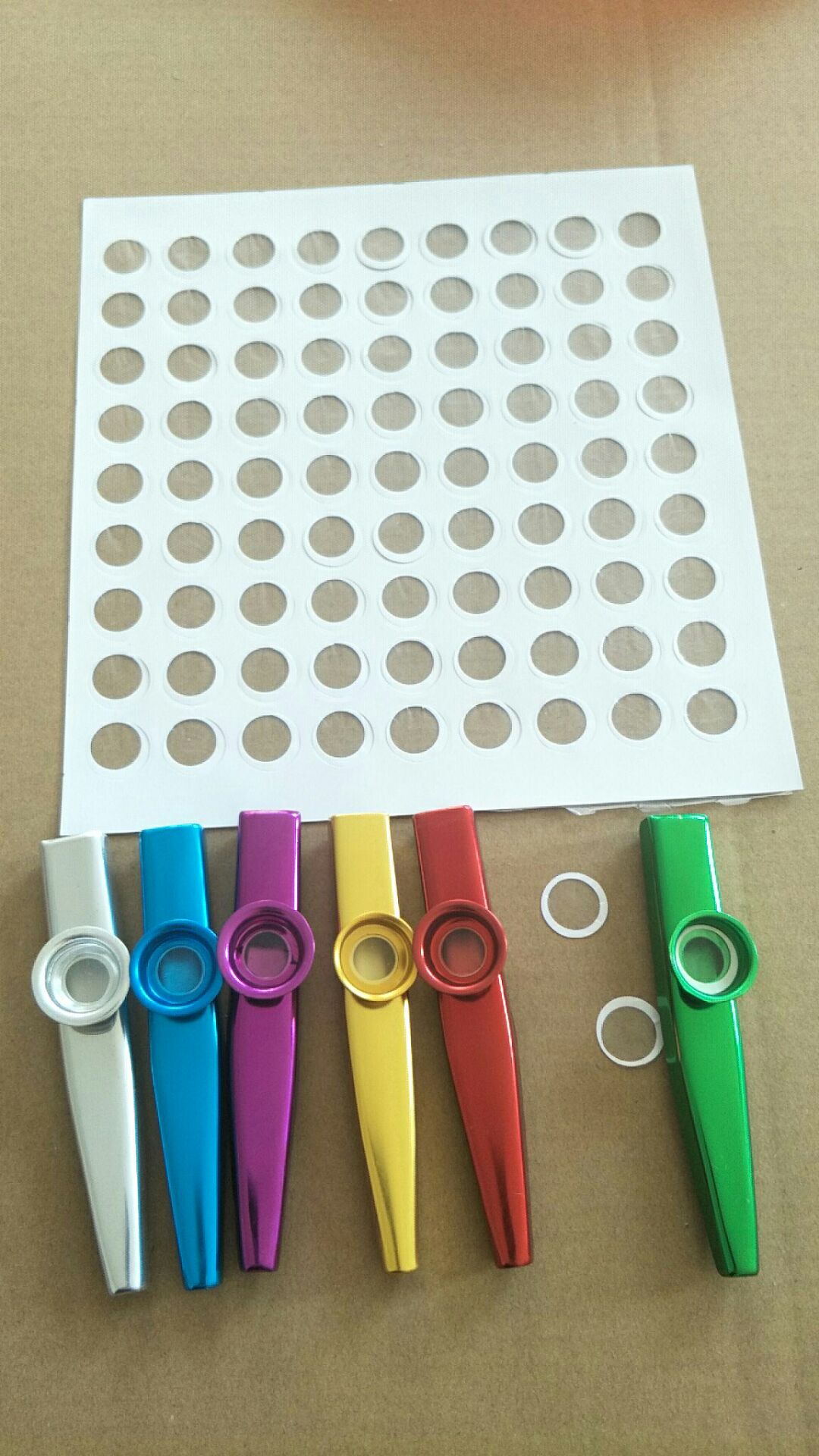 Trẻ em Bộ gõ Nhạc cụ Orff Nhạc cụ Đồ chơi Kim loại Kazu Phim Màng Kasu kazoo - Đồ chơi nhạc cụ cho trẻ em đàn organ cho bé