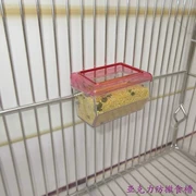 Thiết bị cung cấp chim máng thức ăn cho chim vẹt nhỏ hộp thức ăn chống văng - Chim & Chăm sóc chim Supplies