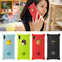 Bone official iPhonexsmax bubble phone case for Apple x anti-drop cute doll silicone soft case