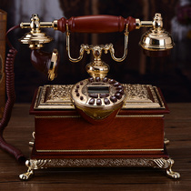 Muyuzhen Royal solid wood antique telephone home landline retro Villa decoration telephone European fixed line