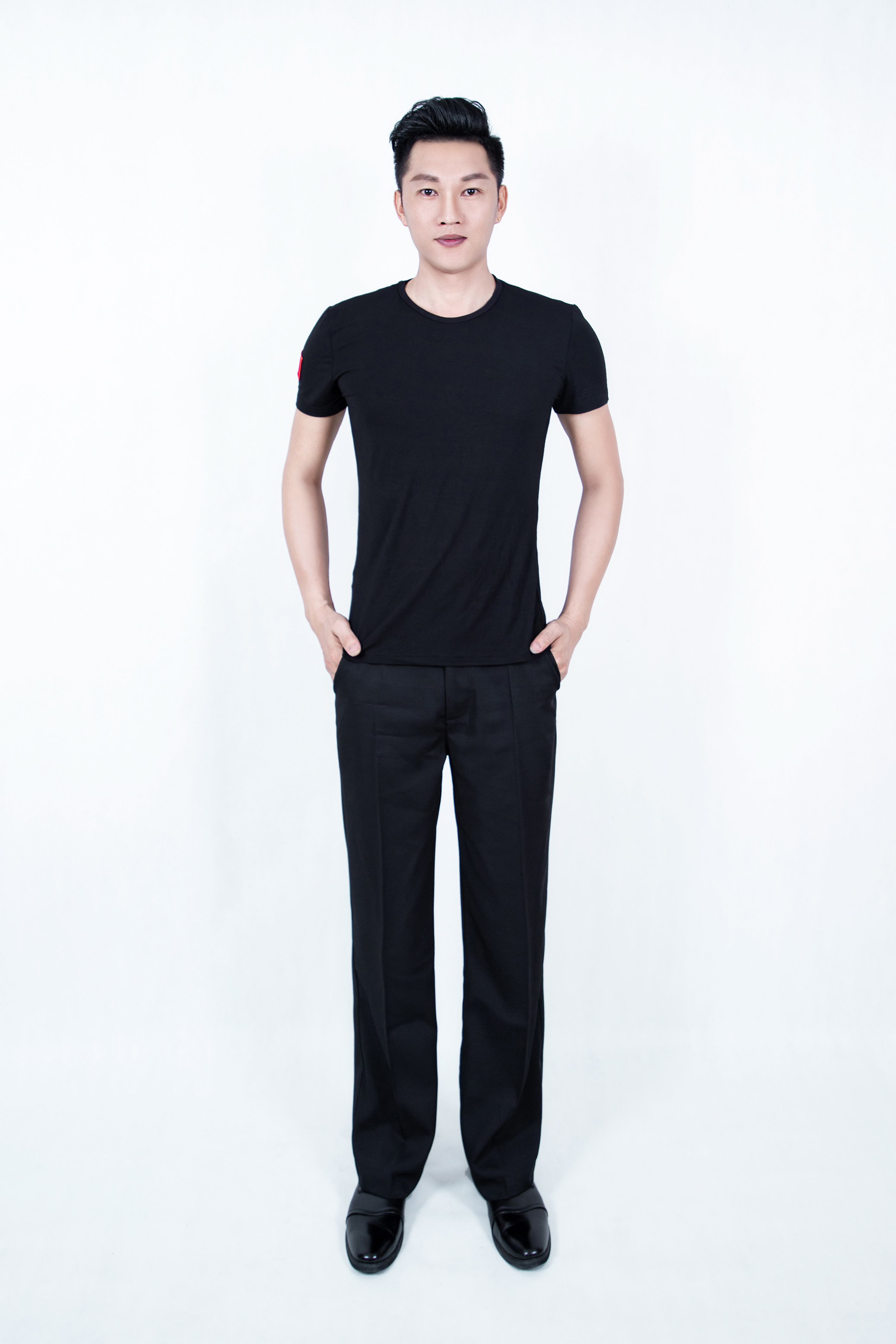 Men's Latin dance clothes, modern dance, national standard dance, social dance clothes, competition clothes, performance practice clothes, square dance clothes