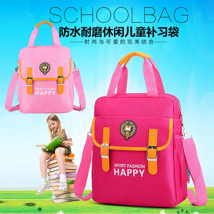 New Campus Children Elementary School Middle School Hand Single Shoulder Diagonal Satchel double shoulder Shoulder Bag Cram Bag of Fine Art Package Supplementary School Kits