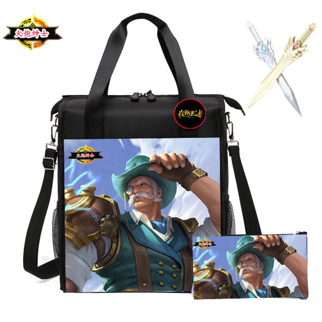 New animation students cartoon schoolbag tutorial bag handbag diagonal bag boys and girls make up lessons bag art bag