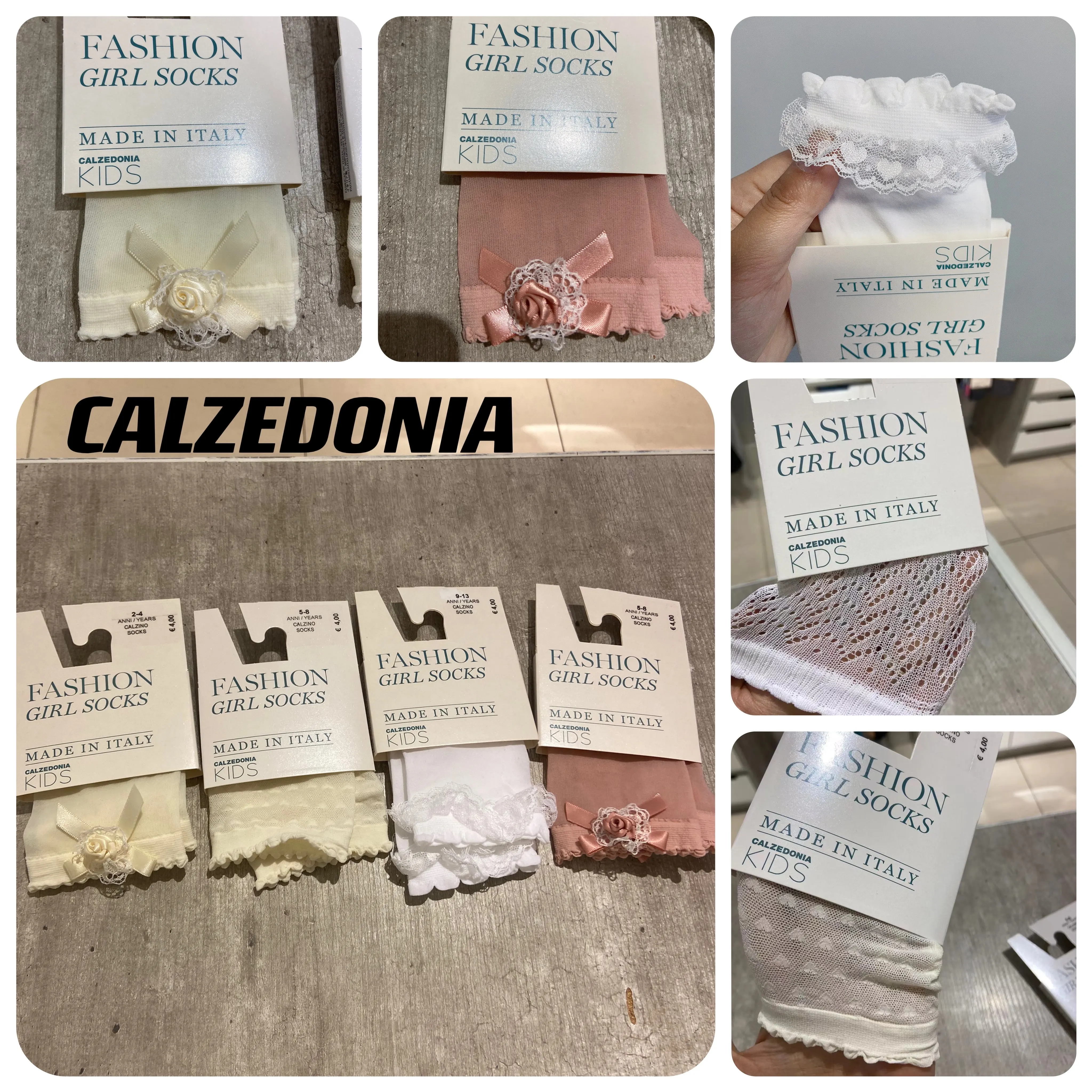 Колготки для девочек CALZEDONIA, короткие, 23, новое лето, бархатистые, мягкие, теплые, дышащие, тонкие, кружевные носки
