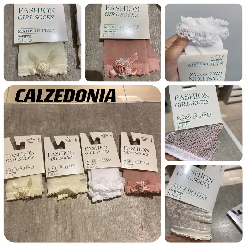 Колготки для девочек CALZEDONIA, короткие, 23, новое лето, бархатистые, мягкие, теплые, дышащие, тонкие, кружевные носки