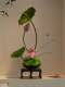 Lotus Flower Artificial Bonsai Decorative Ornaments with a High-End, Realistic Feel for Tea Rooms, Dining Tables, and Entryways; Fake Flowers with a Song Dynasty Aesthetic