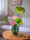 Haohong Jingpin Lotus Artificial Flower, High-End and Realistic, New Chinese Style Entrance Hall, Tea Room, Dining Table Decoration, Fake Flower Arrangement