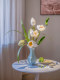 Haohong Jingpin Lotus Artificial Flower Arrangement, Light Luxury High-End Song Dynasty Aesthetics, Entrance Hall, Living Room, Dining Table Decoration