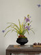 Orchid Artificial Bonsai with a High-End, Realistic Feel, Decorative Piece for Entryway and Tea Room, Sòng Dynasty Aesthetics, Fake Flowers, New Chinese Style, Zen-Inspired