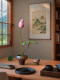 Sea Rainbow Scenery, Lotus for Prosperity, Potted Lotus Plant, Artificial Greenery, Landscaping, Wall Niche, Entrance Hall, Tea Room, Chinese Zen-Style Ornament