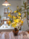 Haohong Jingpin Artificial Flowers, Fake Lilies, High-End Realistic Floral Arrangements, Living Room, French Dining Table, Entrance Hall Decorations