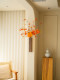 New Year Bouquet Decorations, Solid Wood Wall Hanging, Artificial Flowers, Faux Flower Decorations for Entrance, Living Room, New Year, Year of the Horse, New Year's Eve Flowers