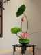 Lotus Flower Artificial Bonsai Decorative Ornaments with a High-End, Realistic Feel for Tea Rooms, Dining Tables, and Entryways; Fake Flowers with a Song Dynasty Aesthetic