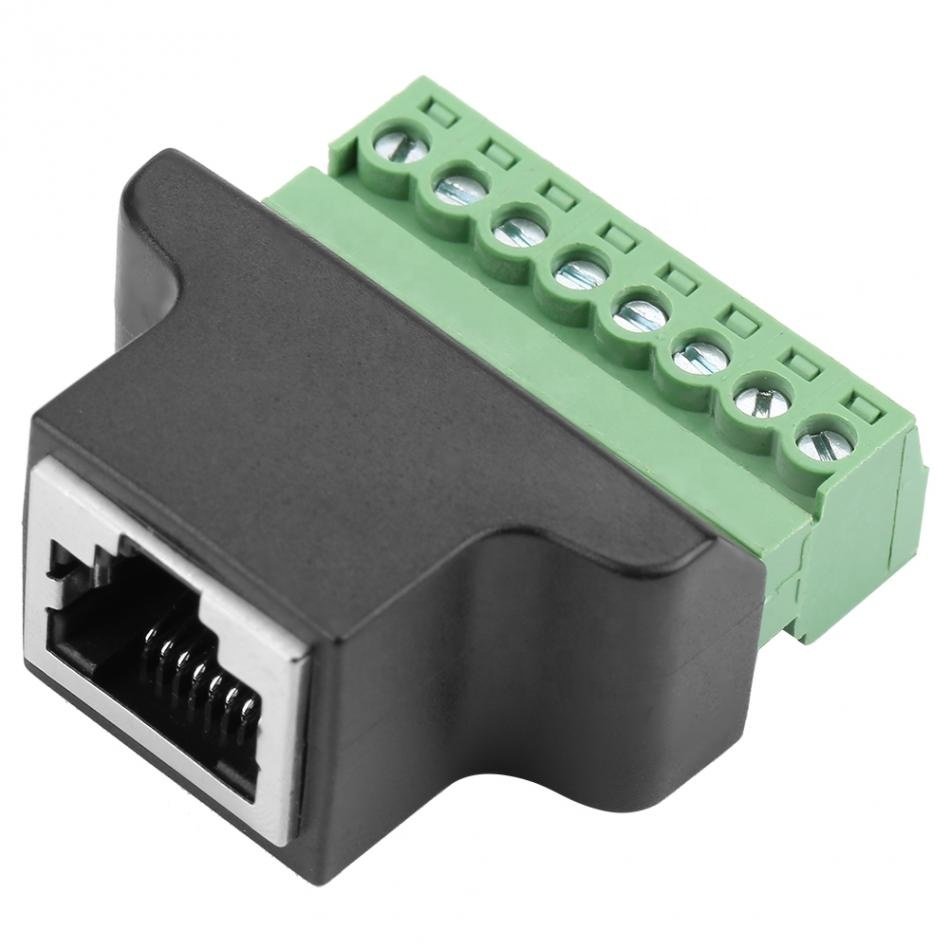 rj45 socket turns 8 bits terminal RJ45 Internet connector turn terminals RJ45 adapter RJ45 RJ45 8pin terminals