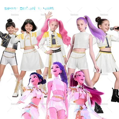 Halloween K-POP Demon Hunter Rumi Cosplay Costume Set cosplay