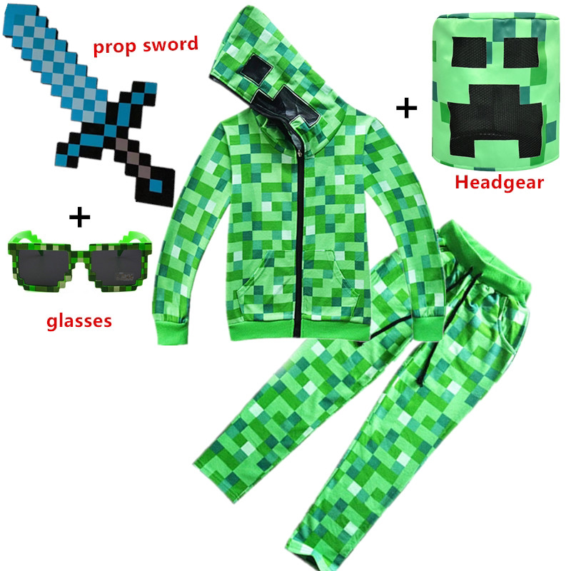 Minecraft Cosplay Minecraft Game Armor Children's Halloween Creeper Armor Boy Costume Minecraft Cosplay Minecraft Game Armor Children's Halloween Creeper Armor Boy Costume