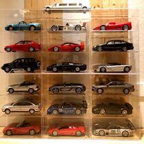 Acrylic garage alloy simulation car model 1:18 parking lot toy car model storage rack toy dustproof