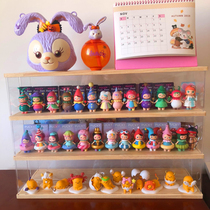 Log POPMART BUBBLE mart non-human Nezha anime hand-made acrylic doll dust-proof display stand