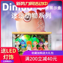 Lost animal blind box display box scene theme bubble Matt molly collection storage POPMART dust cover