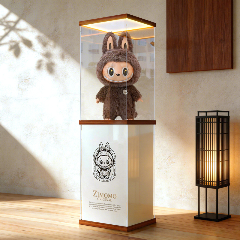 Suitable for Bubble Mart Zimomo Labubu Big Chief Sunny and Cloudy Angel Roman Pillar Acrylic Display Box