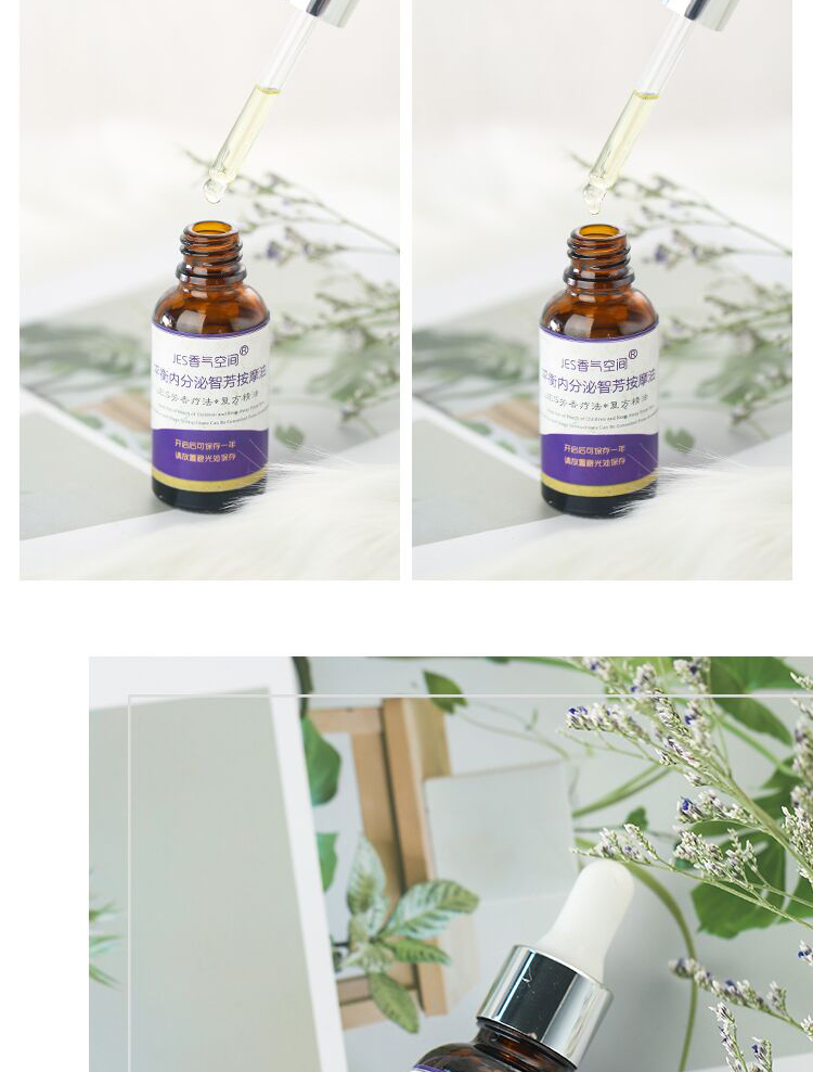 JES tư nhân tùy chỉnh cân bằng hương liệu nội tiết đa tinh dầu hỗn hợp tay ví dụ giả ấm cung điện điều chỉnh nội bộ 50ml tinh dầu tràm trà