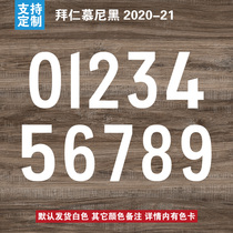42 Munich 2020-21 Customized heat transfer digital jersey heat transfer number basketball football number offset printing hot stamping