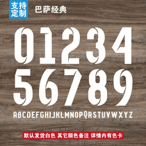 34 Barcelona Barcelona classic custom heat transfer digital jersey heat transfer number basketball football number sticker