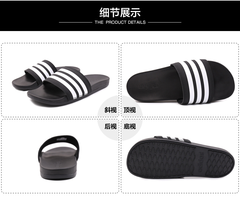 ADIDAS Dép Adidas nam Dép có thể đeo thoải mái Giày thể thao bãi biển Dép AP9971 dép xỏ ngón nữ