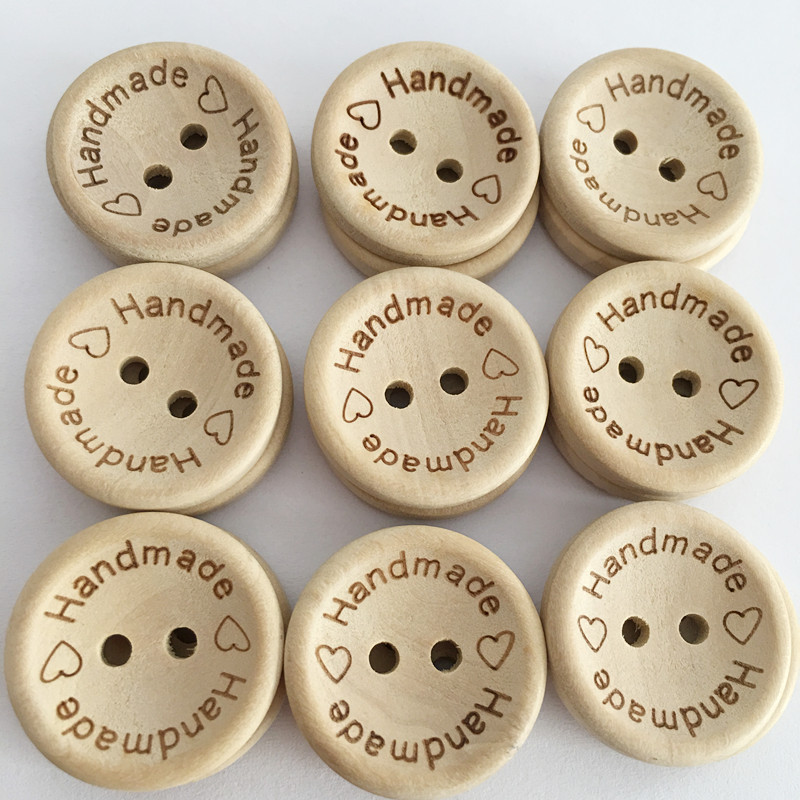 100 Grain Packs 15 15 20 25mm 25mm Bowl Type Engraved Wooden Buttons for children Wood Wood Accessories Shirt Accessories Shirts Jacket