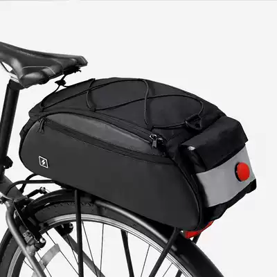 Rear seat bag multi-function shelf splash reflective tape warning light without liner large capacity bicycle bag bicycle bag