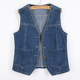 ເສື້ອຍືດ denim ປົກກະຕິຂອງແມ່ຍິງພາກຮຽນ spring ແລະດູໃບໄມ້ລົ່ນແບບເກົາຫຼີ