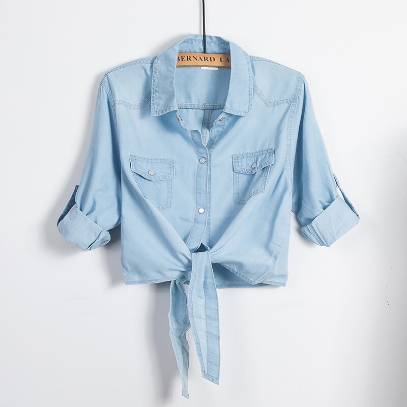 2026 Summer Women's Clothing Denim Jacket Short Sleeve Shirt Slim Fit Short Denim Jacket Outerwear Denim